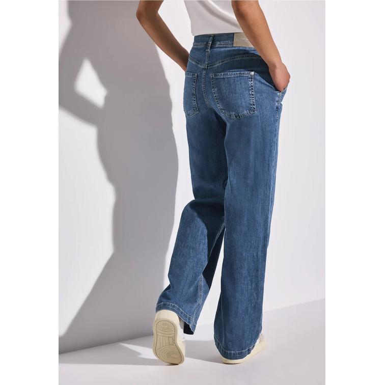 pantalon femme  street style denim-wide leg,loosefit,