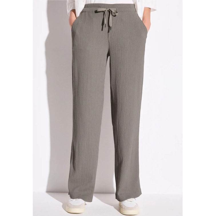 pantalon femme  street wide leg crinkle crash hw