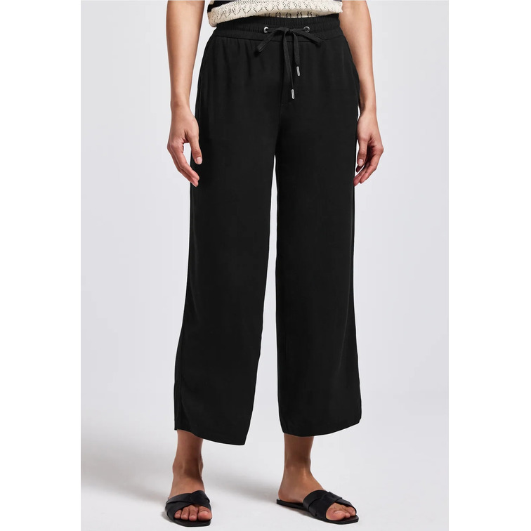 pantalon femme  street style qr emee solid hw wide le