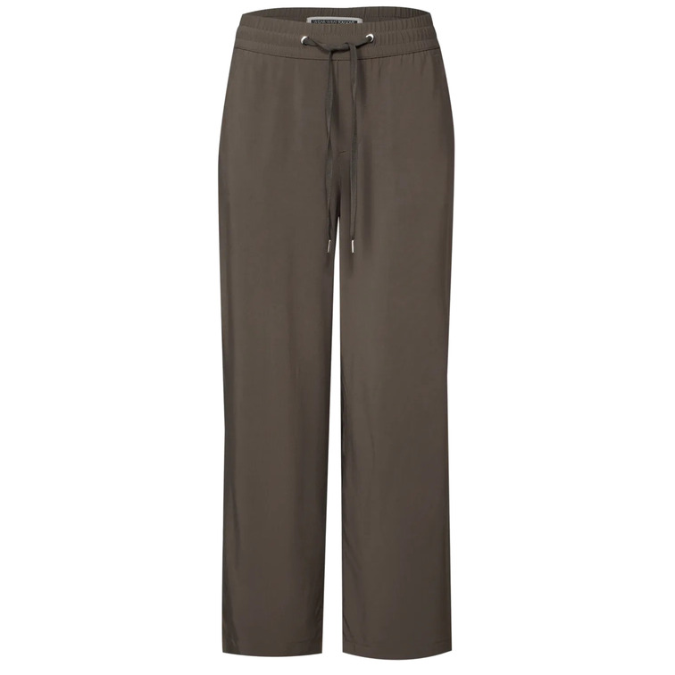 pantalon femme  street style qr emee solid hw wide le