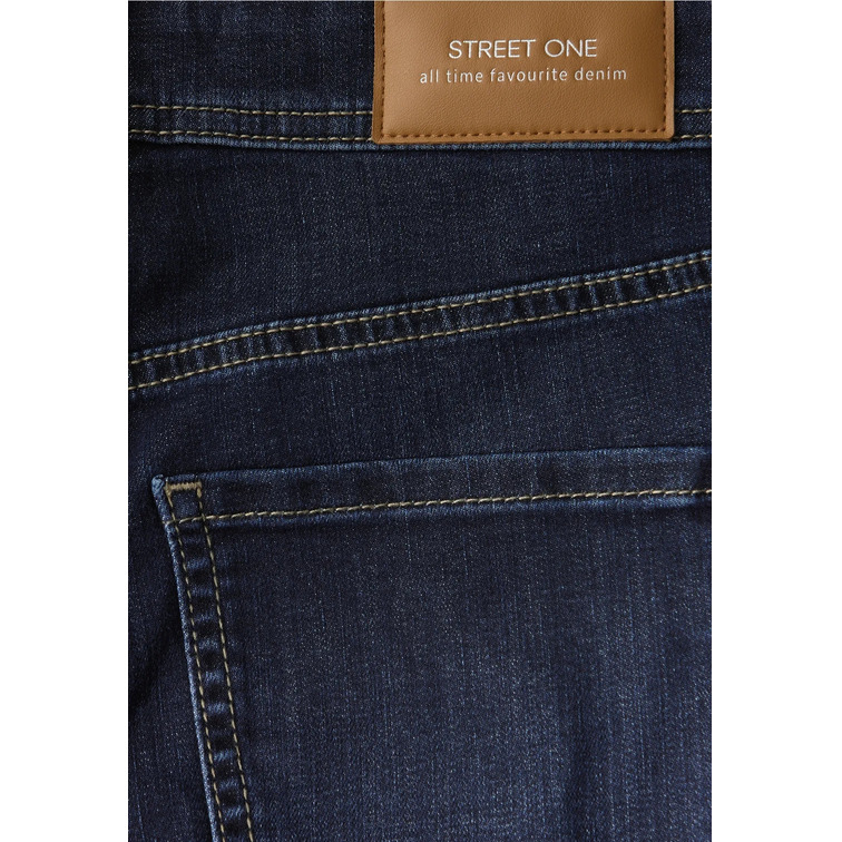 jeans femme  street qr style straight leg,mw,dark