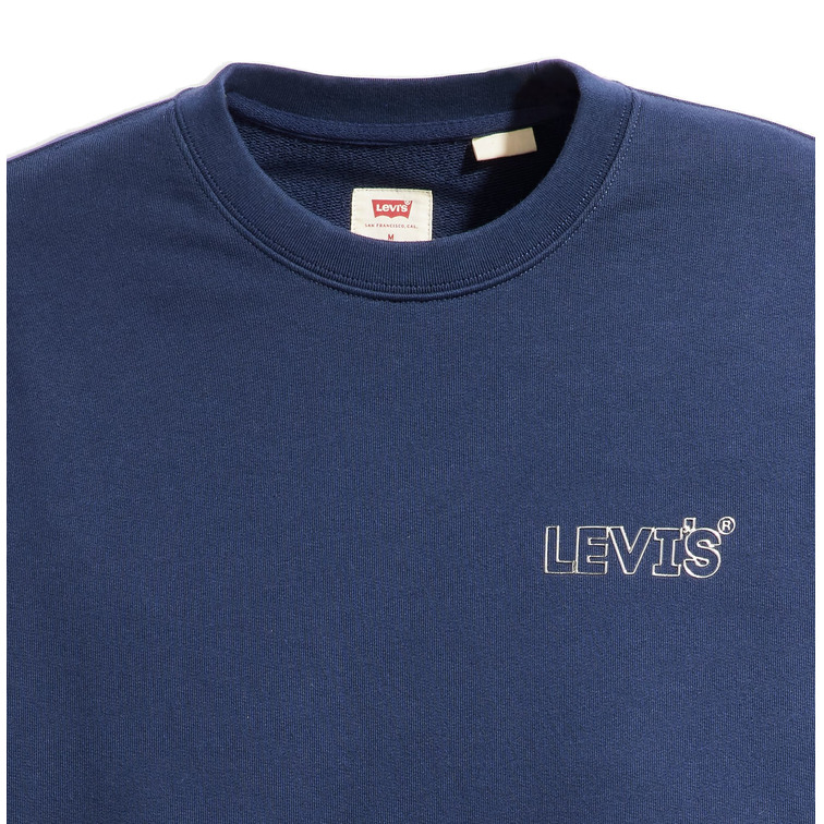 sweat-shirt homme  levis relaxd graphic crew chrome hea