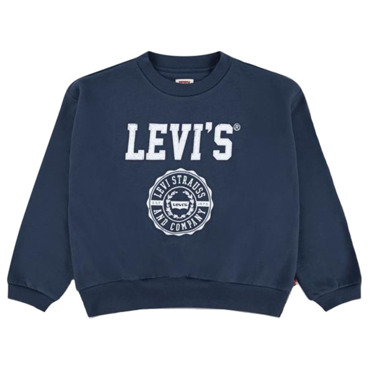 maillot fille  levi's lvg collegiate crew