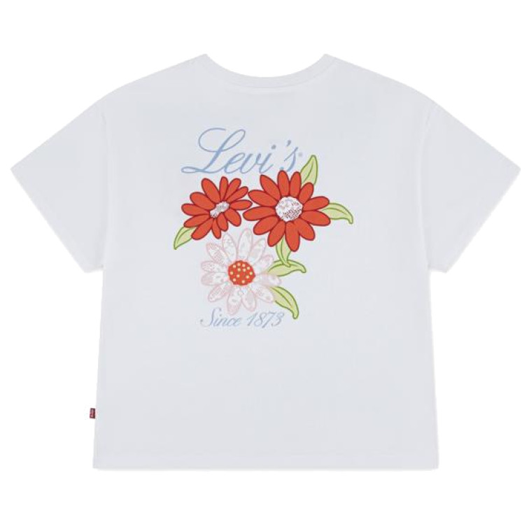 t-shirt fille  levi's lvg levis floral oversized tee