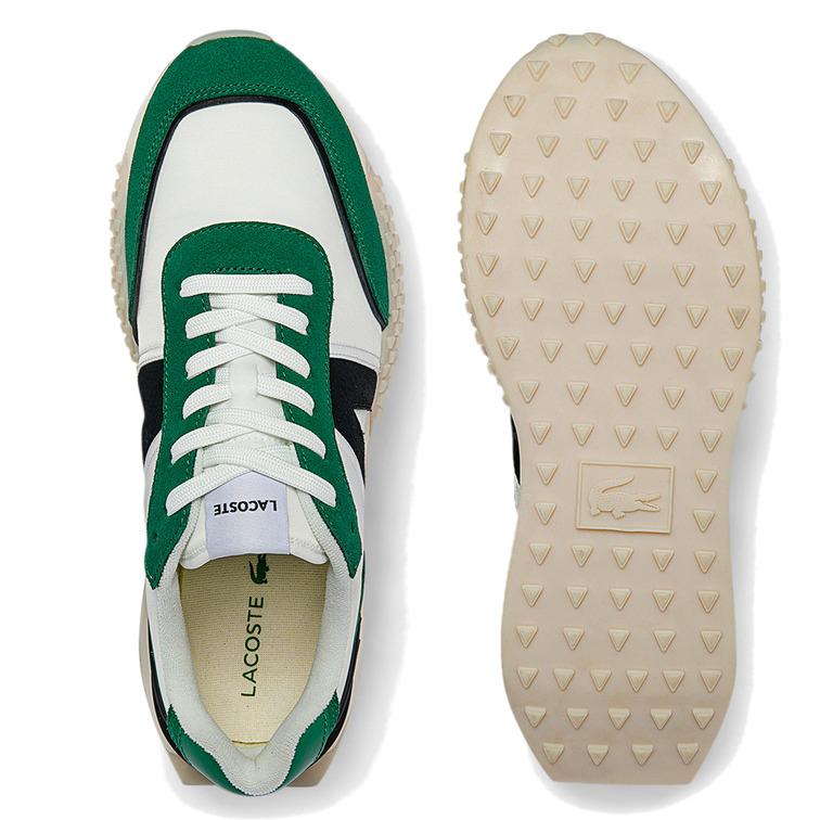 sneakers en tissu avec détails homme lacoste l-spin deluxe