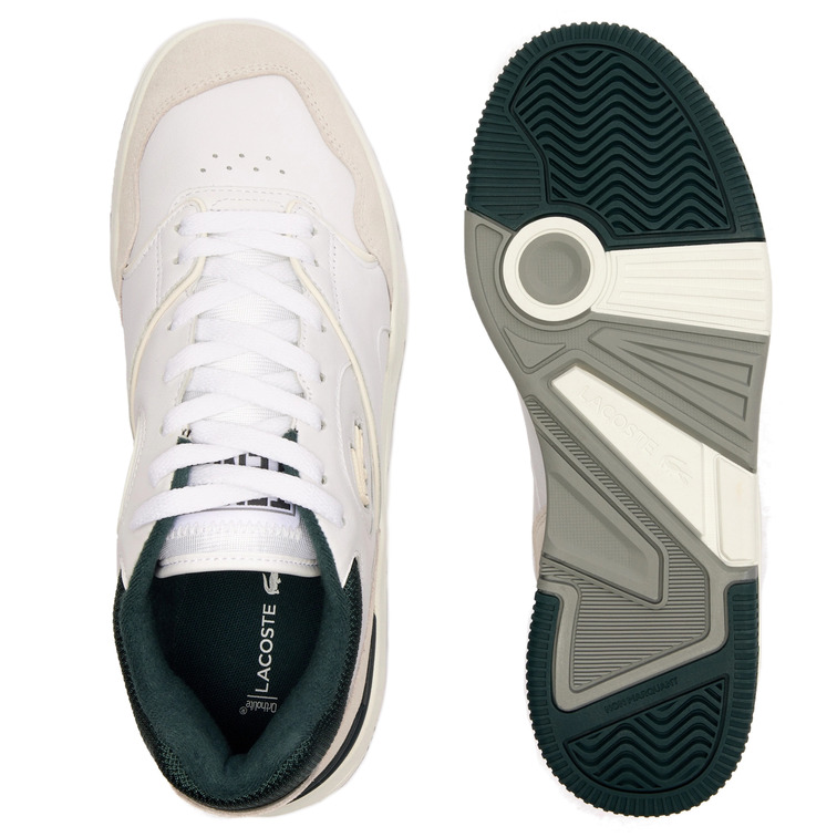 baskets en cuir avec logo brodé homme lacoste lineshot