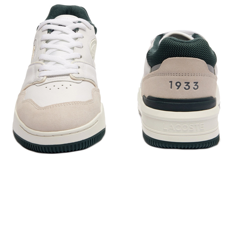 baskets en cuir avec logo brodé homme lacoste lineshot