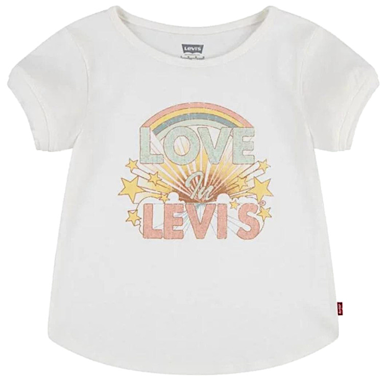 t-shirt fille  levi's double cuff tee