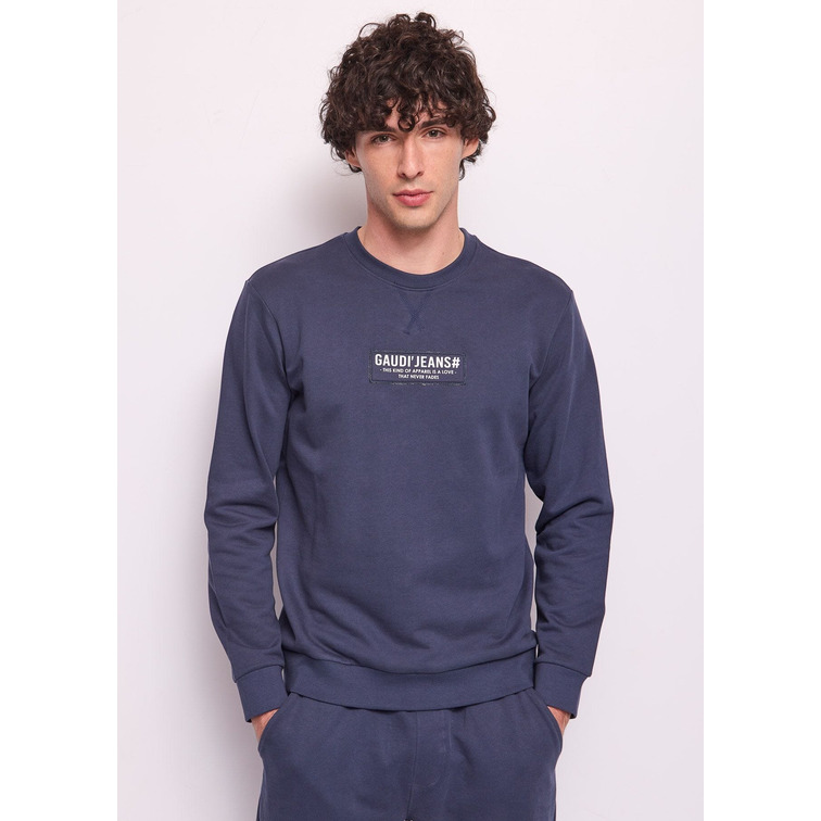 sweat-shirt homme  gaudi maglia di felpa girocollo m/lu