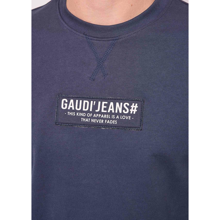sweat-shirt homme  gaudi maglia di felpa girocollo m/lu