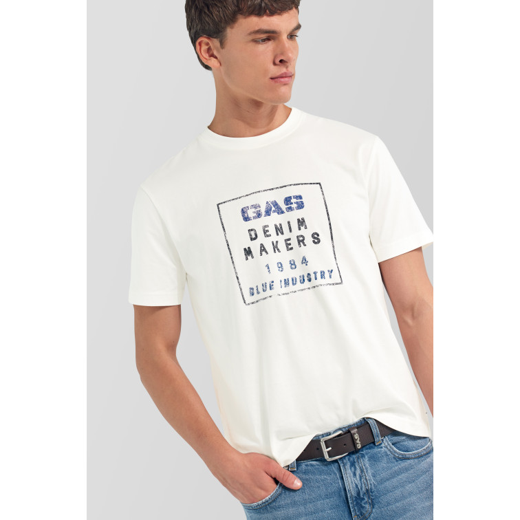 t-shirt homme  gas dharis m/cblue""