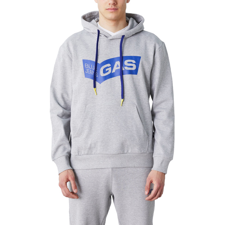 sweat-shirt homme  gas sven/r pouch logo