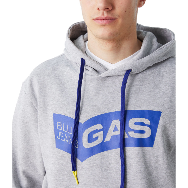 sweat-shirt homme  gas sven/r pouch logo