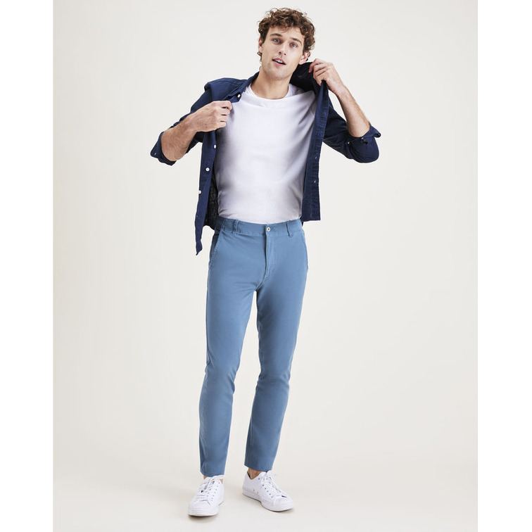 pantalon homme  docker alpha khaki 360 skinny oceanvi