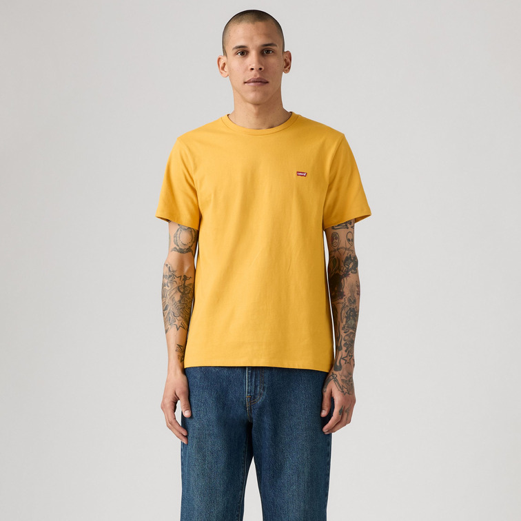 t-shirt homme  levi's ss original hm tee mineral yel