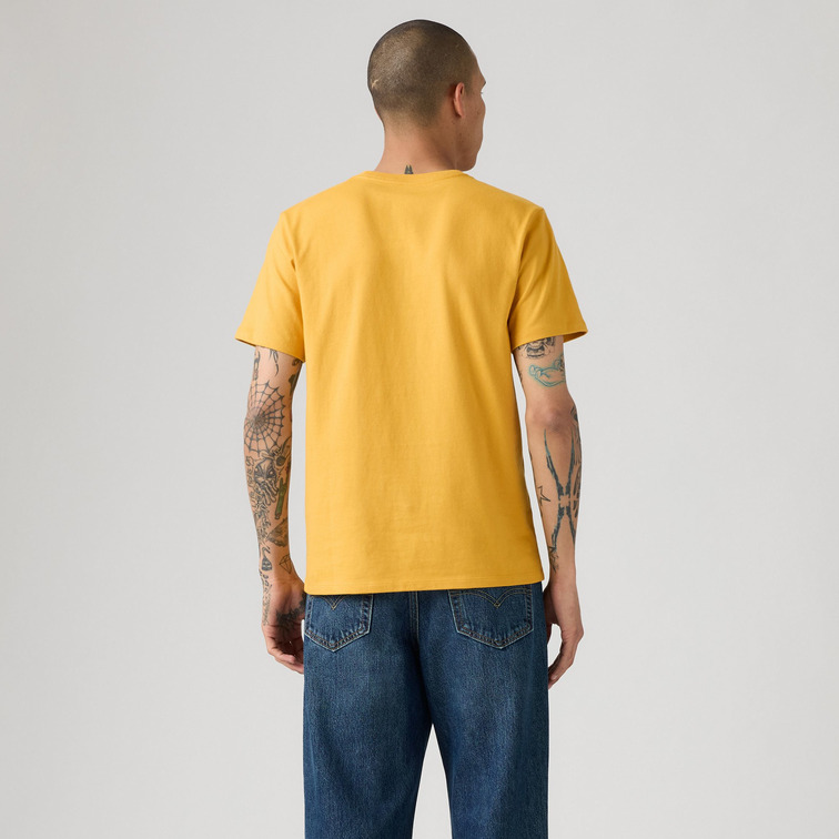 t-shirt homme  levi's ss original hm tee mineral yel