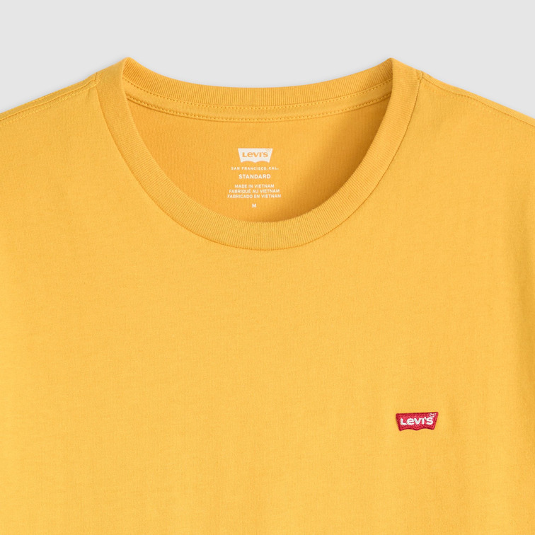 t-shirt homme  levi's ss original hm tee mineral yel
