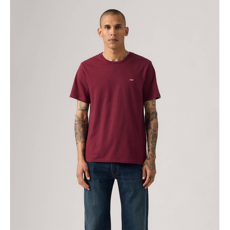 t-shirt homme  levi's ss original hm tee tawny port