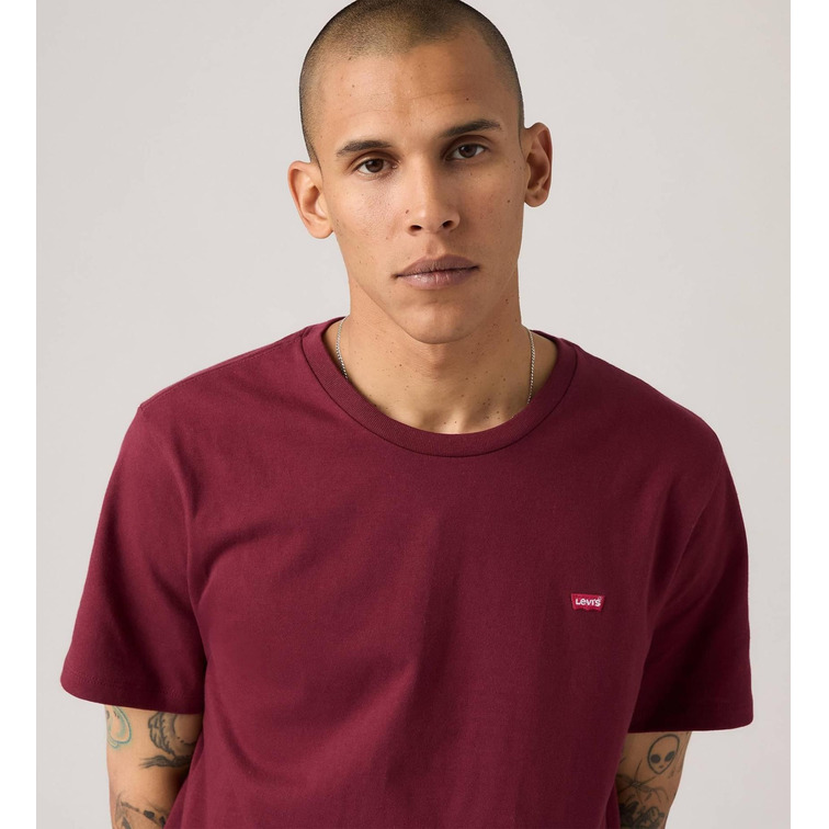 t-shirt homme  levi's ss original hm tee tawny port