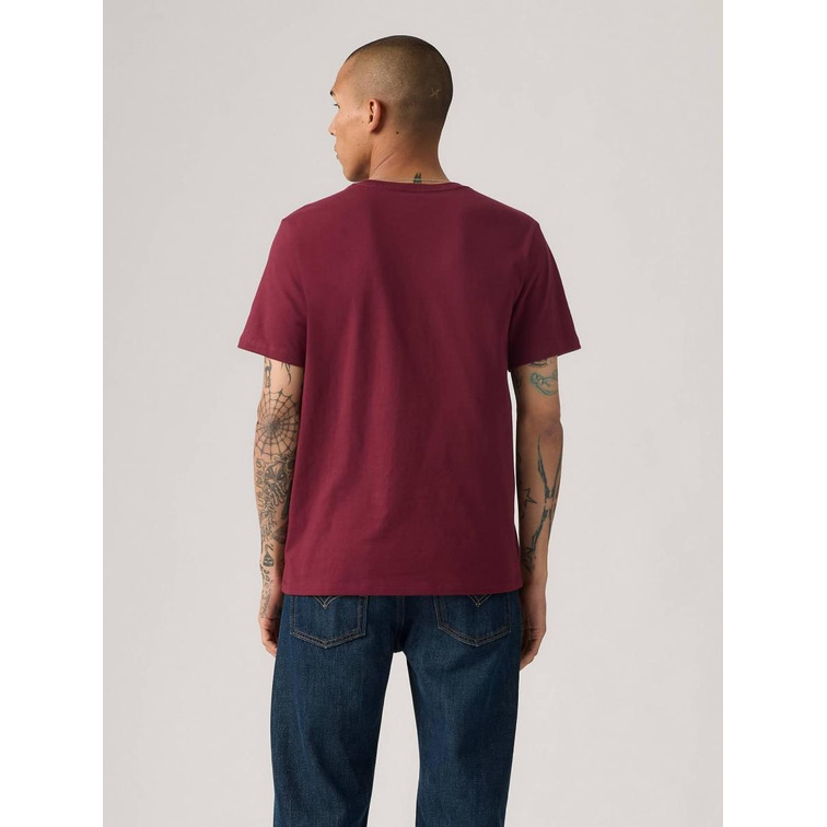 t-shirt homme  levi's ss original hm tee tawny port