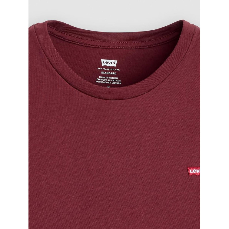 t-shirt homme  levi's ss original hm tee tawny port
