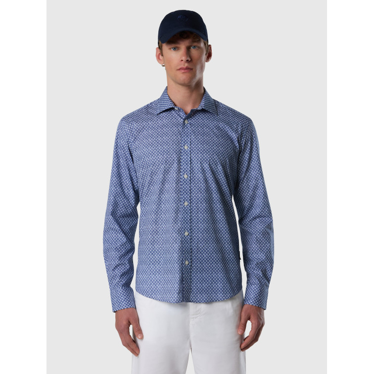 chemise homme  north sails shirt spread collar long sleev