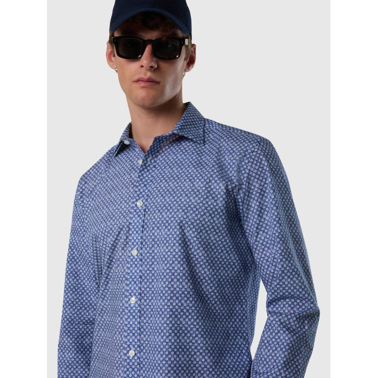 chemise homme  north sails shirt spread collar long sleev