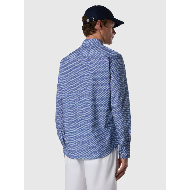 chemise homme  north sails shirt spread collar long sleev
