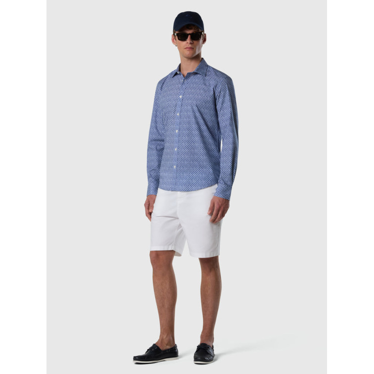 chemise homme  north sails shirt spread collar long sleev