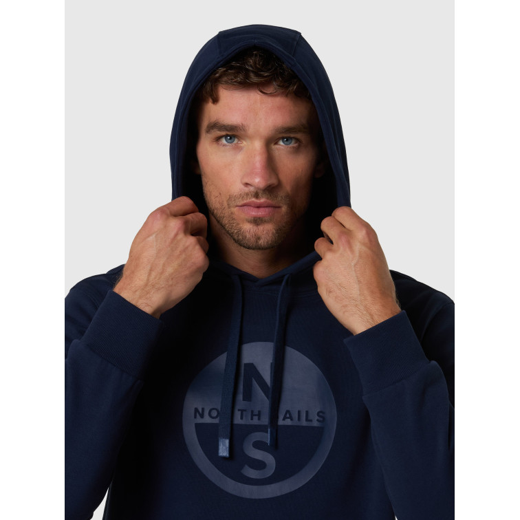 sweat-shirt homme  north sails hooded sweatshirt w/graphic