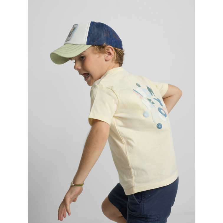 t-shirt garçon  silbon t-shirt kids happy