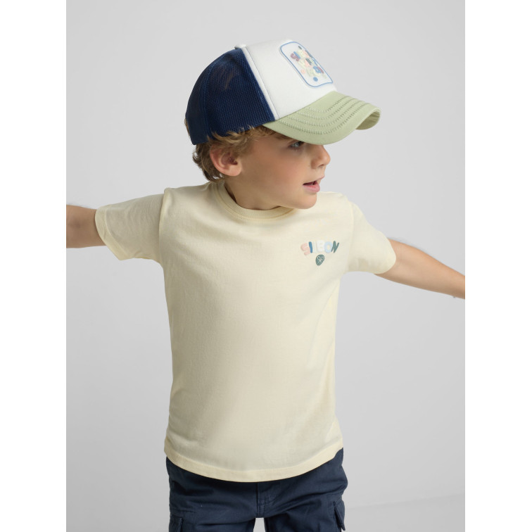 t-shirt garçon  silbon t-shirt kids happy