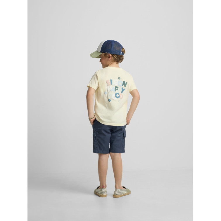 t-shirt garçon  silbon t-shirt kids happy