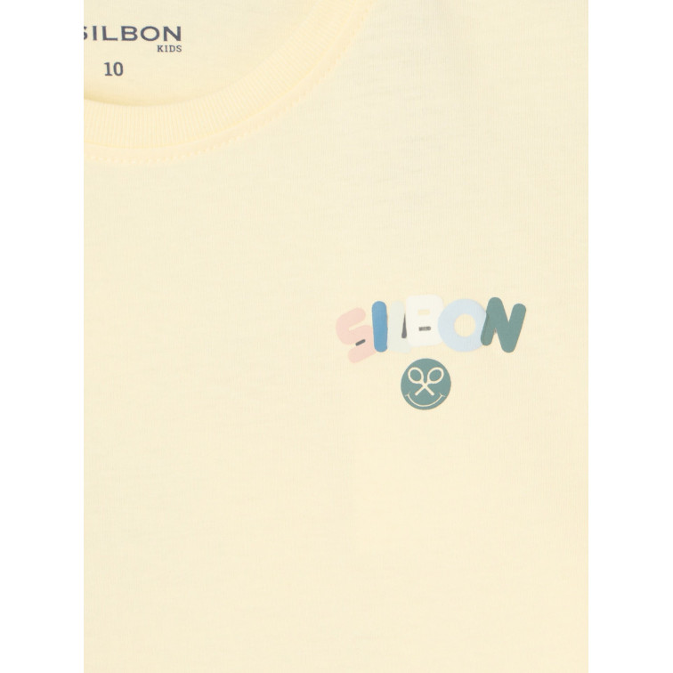 t-shirt garçon  silbon t-shirt kids happy