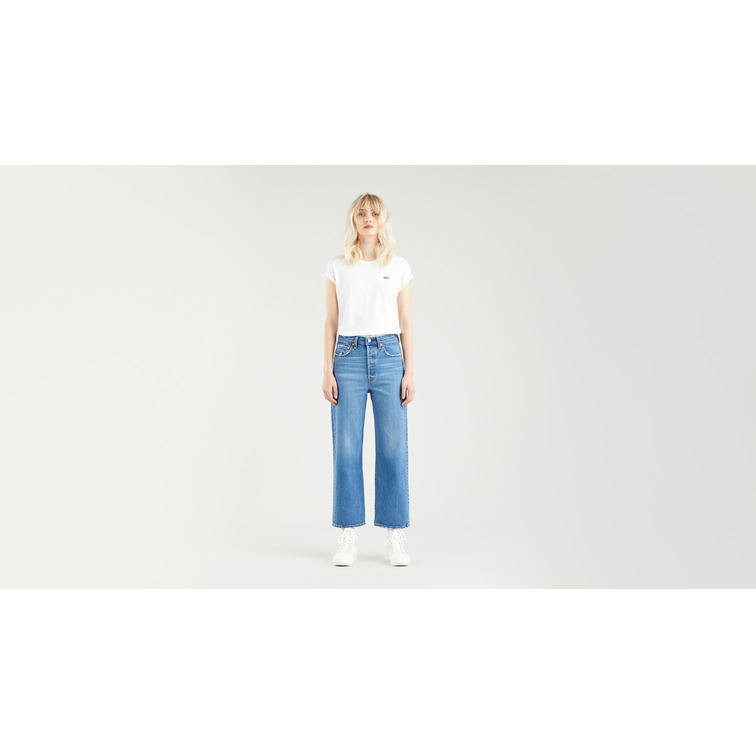 jeans femme  levis ribcage straight ankle jazz ji