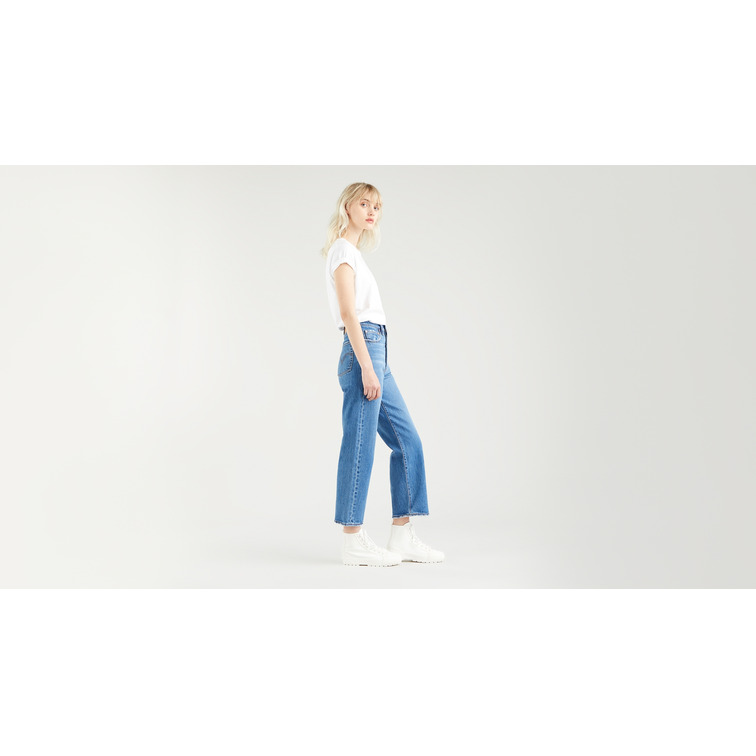 jeans femme  levis ribcage straight ankle jazz ji