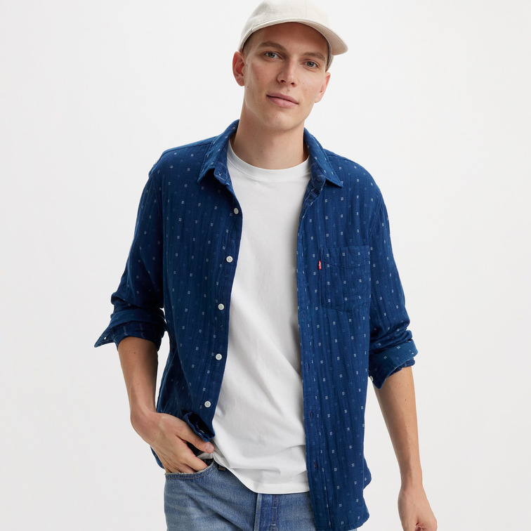 chemise homme  levis sunset 1 pocket standard grid