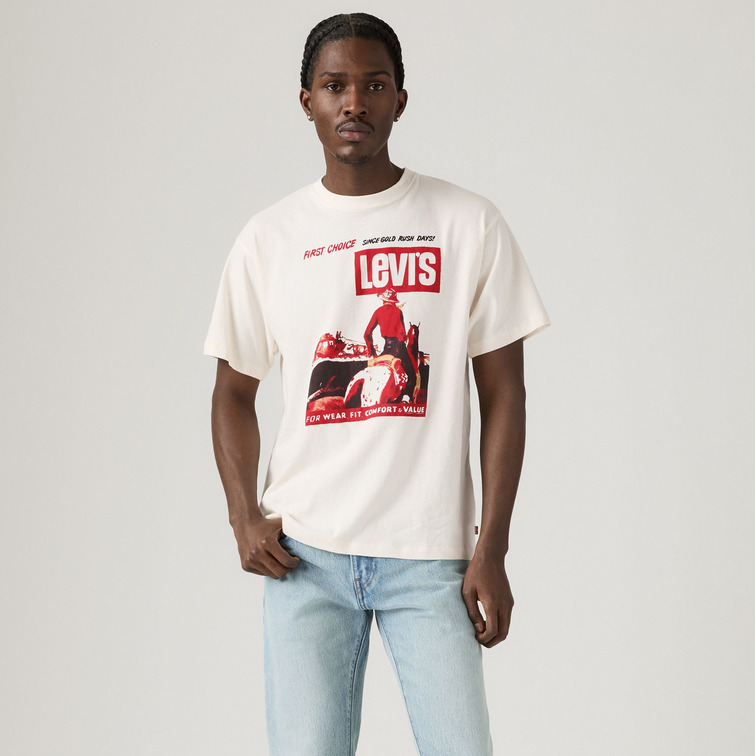 t-shirt homme  levi's vintage fit graphic tee first