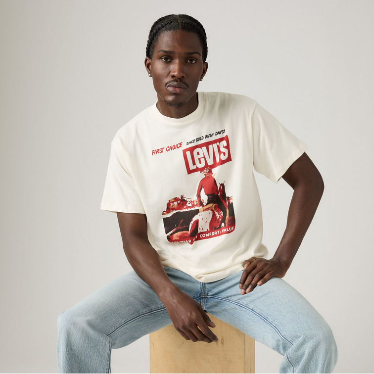 t-shirt homme  levi's vintage fit graphic tee first