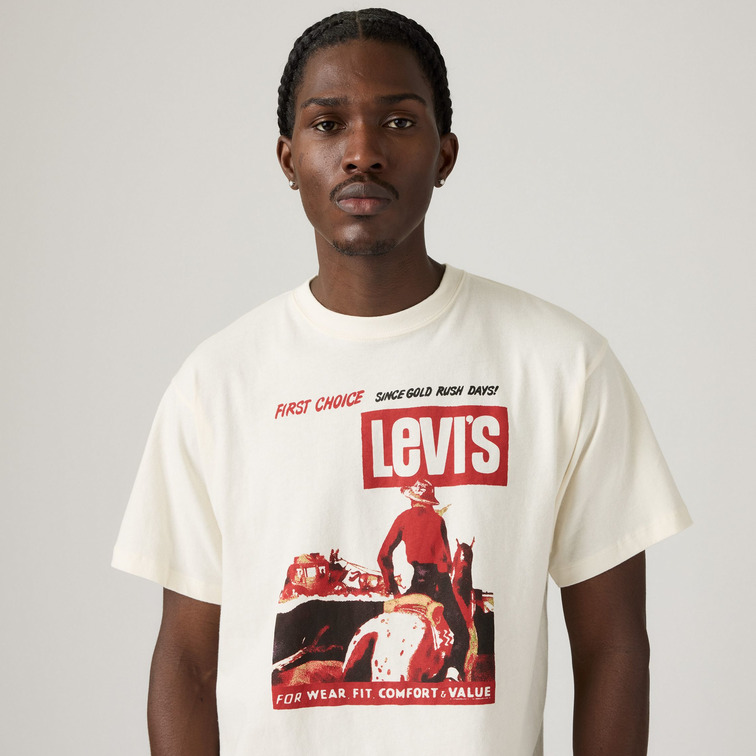 t-shirt homme  levi's vintage fit graphic tee first