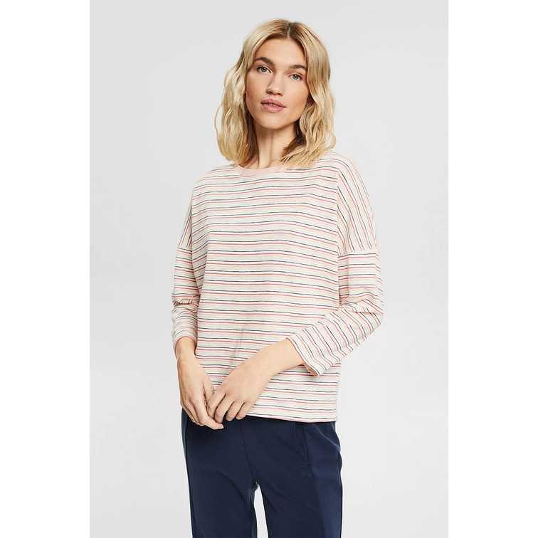 t-shirt femme  ESPRIT lslv tee strpd