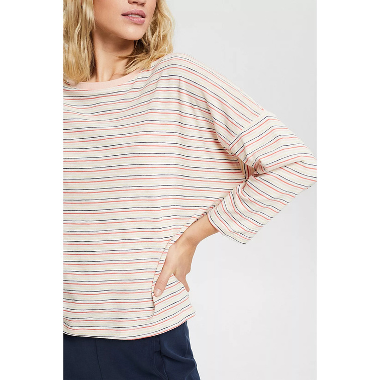 t-shirt femme  ESPRIT lslv tee strpd