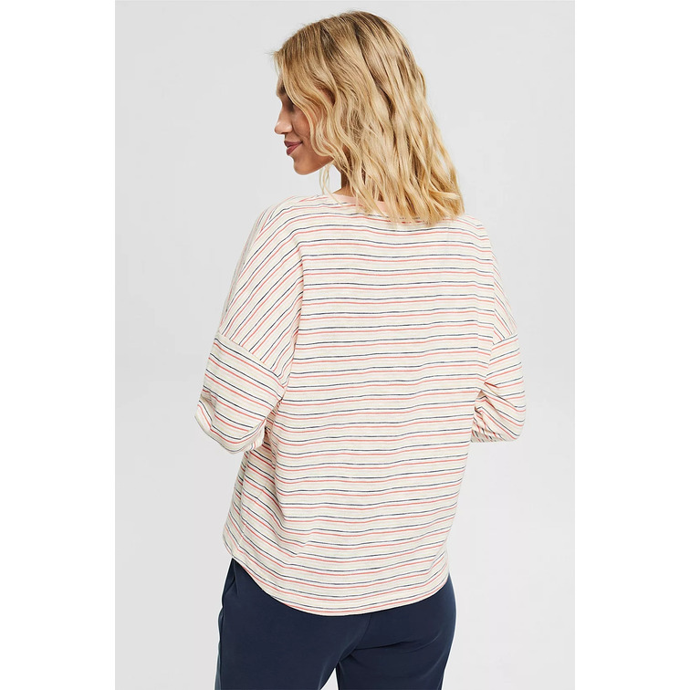 t-shirt femme  ESPRIT lslv tee strpd