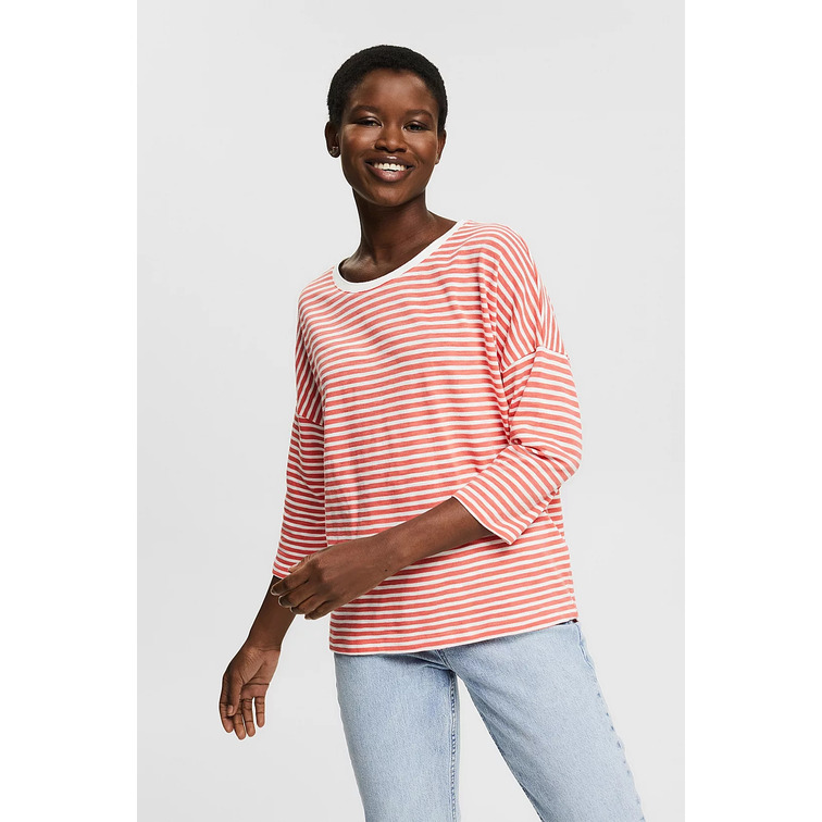 t-shirt femme  ESPRIT lslv tee strpd
