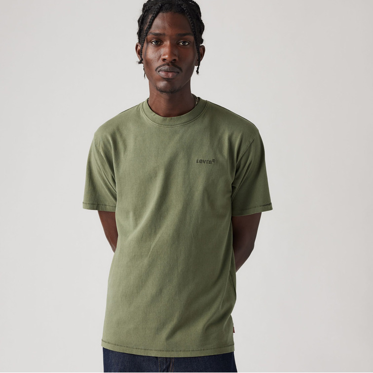 t-shirt homme  levi's red tab vintage tee thyme garm