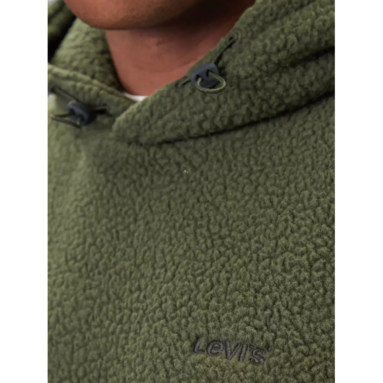 sweat-shirt homme  levi's cozy up hoodie duffel bag