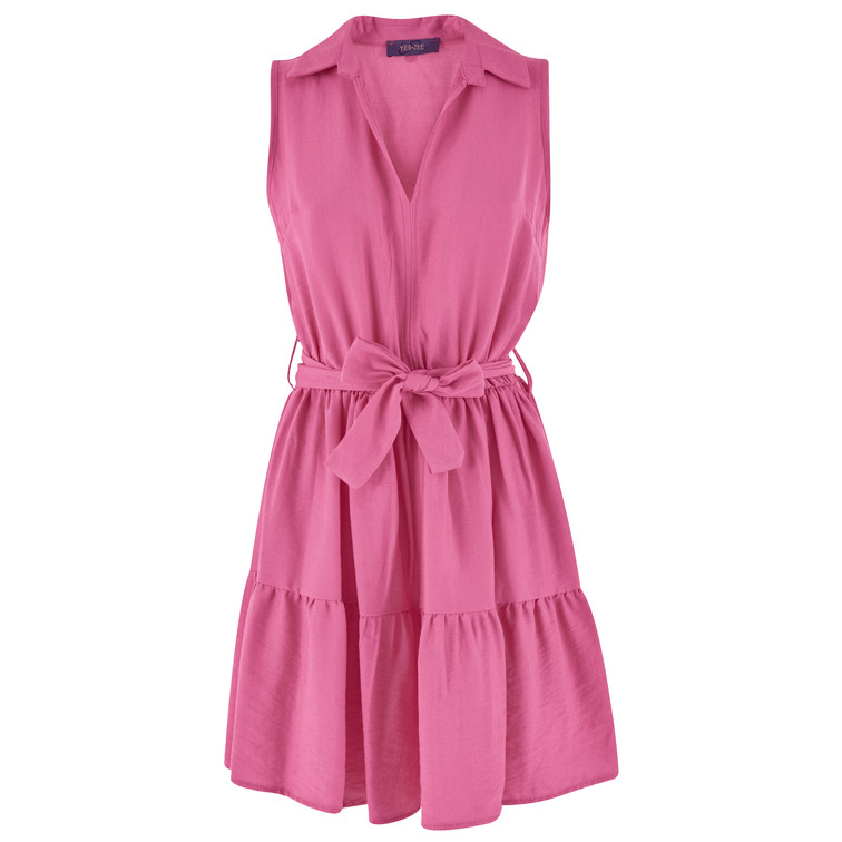 robe femme  yes zee abito donna smanicato con cint