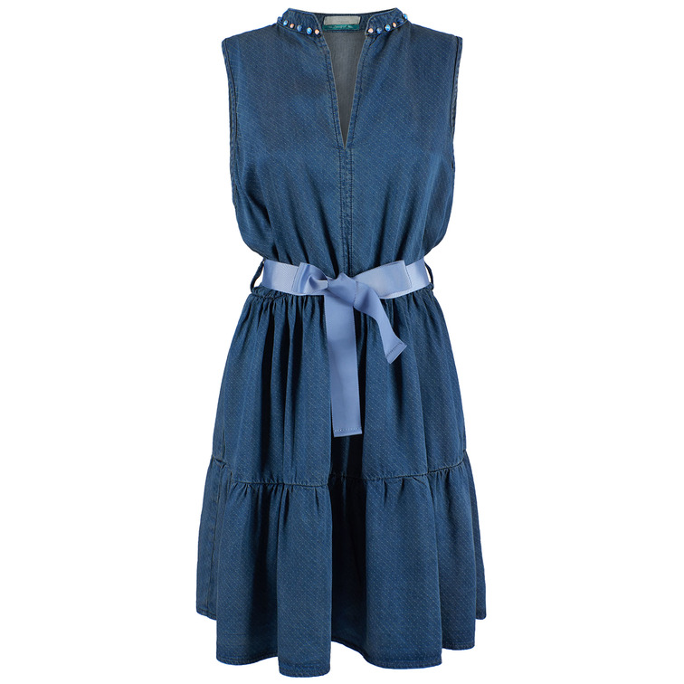 robe femme  yeszee abito smanicato scollo a v, vi