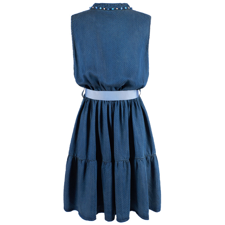 robe femme  yeszee abito smanicato scollo a v, vi