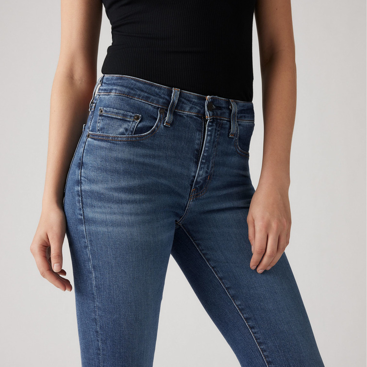 jeans femme  levi's 726 hr flare blue wave mid